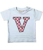 Pink Cats T-Shirt Letter V