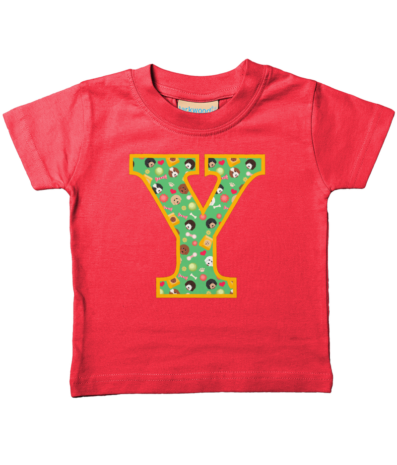 Doodle Dogs T-Shirt Letter Y