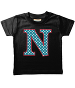 Blue Stars Letter N T Shirt