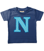 Blue Paws T-Shirt Letter N