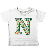 Green Pet Superheroes T-Shirt Letter N