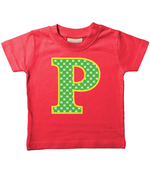 Green Crabs T-Shirt Letter P