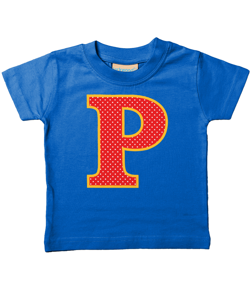 Red Polka Dot T-Shirt Letter P