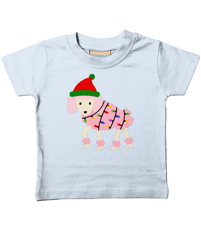 Christmas Poodle t Shirt