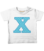 Blue Paws T-Shirt Letter X