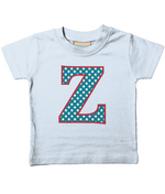 Blue Stars Letter Z T Shirt