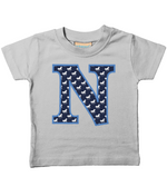 Blue Horse T-Shirt Letter N