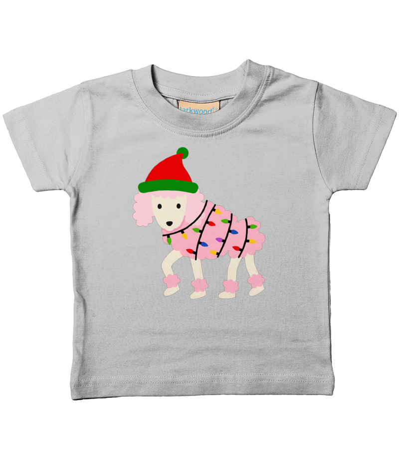 Christmas Poodle t Shirt