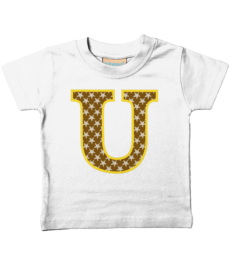 Brown Starfish Letter U T Shirt