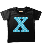 Blue Paws T-Shirt Letter X