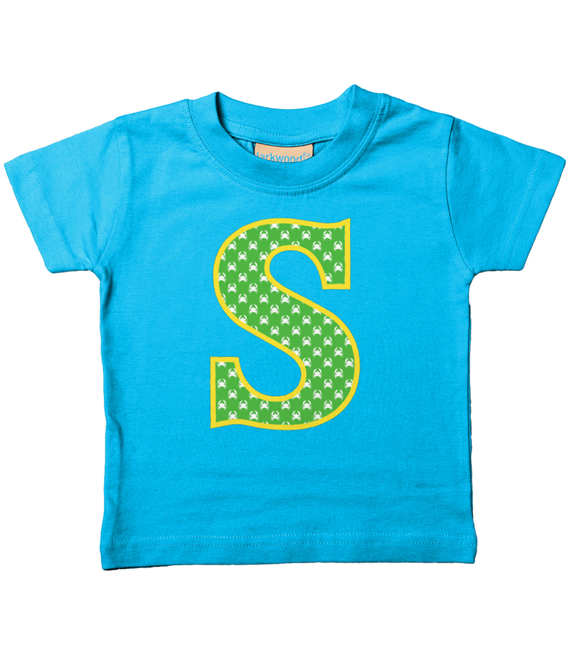 Green Crabs T-Shirt Letter S