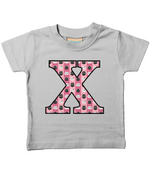 Pink Cats T-Shirt Letter X