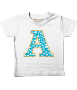 Blue Dinosaur T-Shirt Letter A