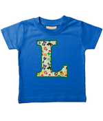 Green Pet Superheroes T-Shirt Letter L