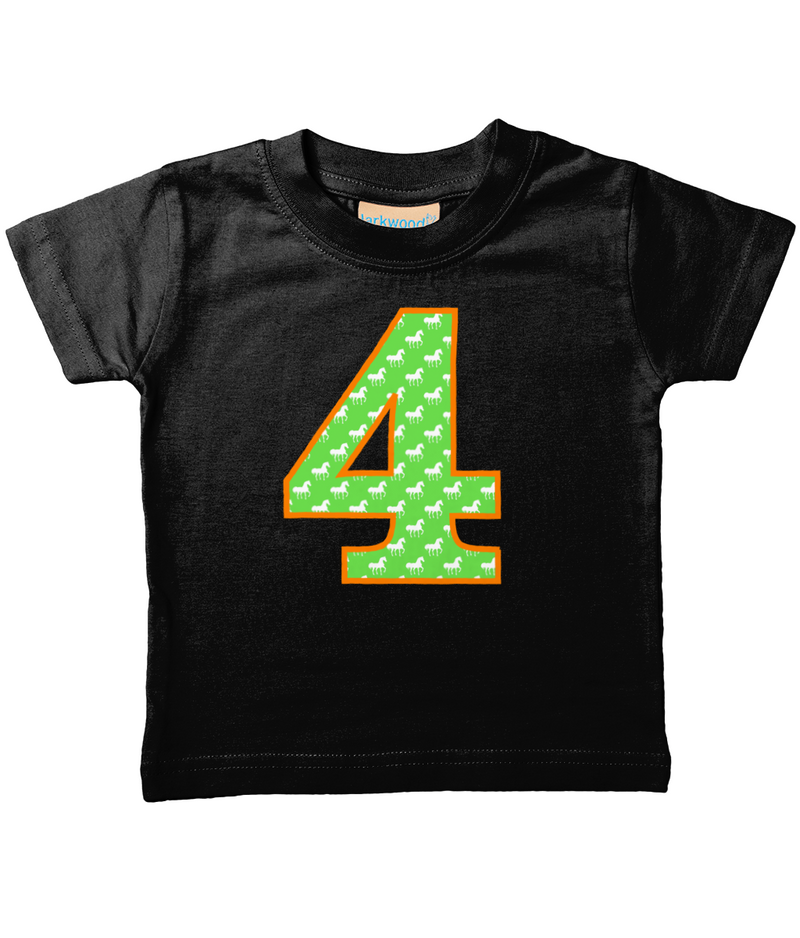 Green Horse Age 4 T Shirt