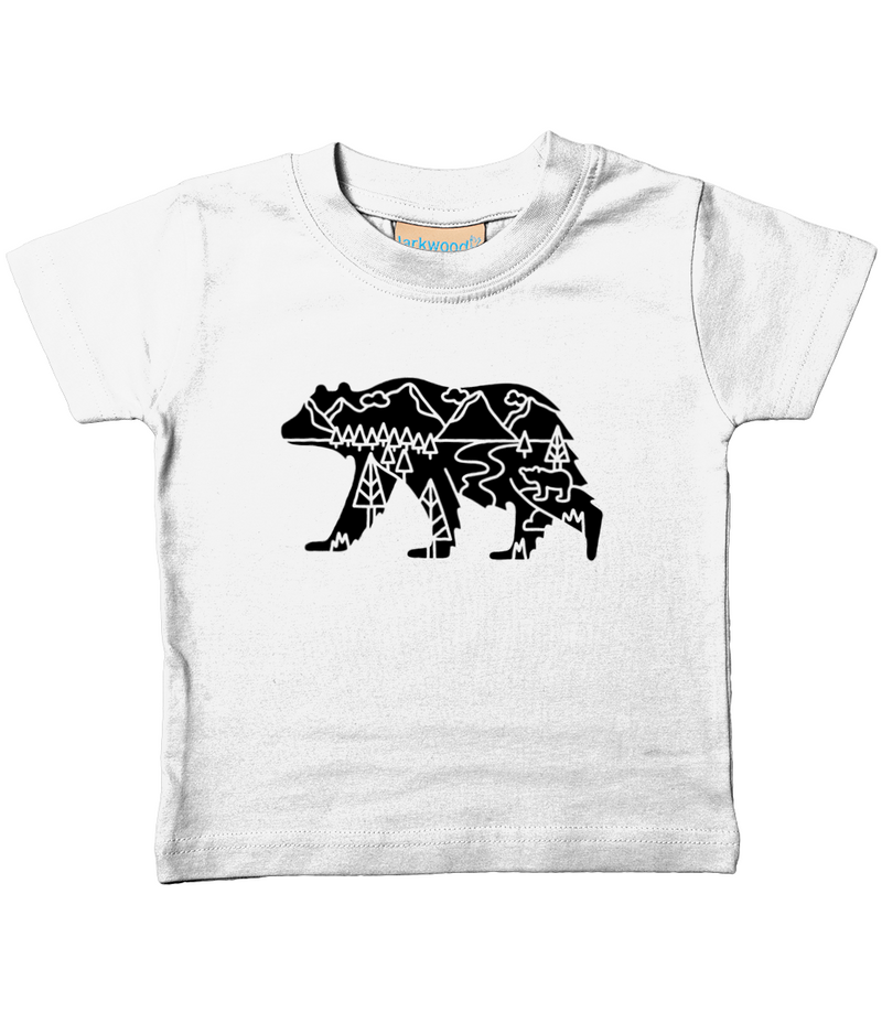 Beary Adventurous Black Design T-Shirt