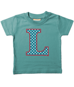 Blue Stars Letter L T Shirt