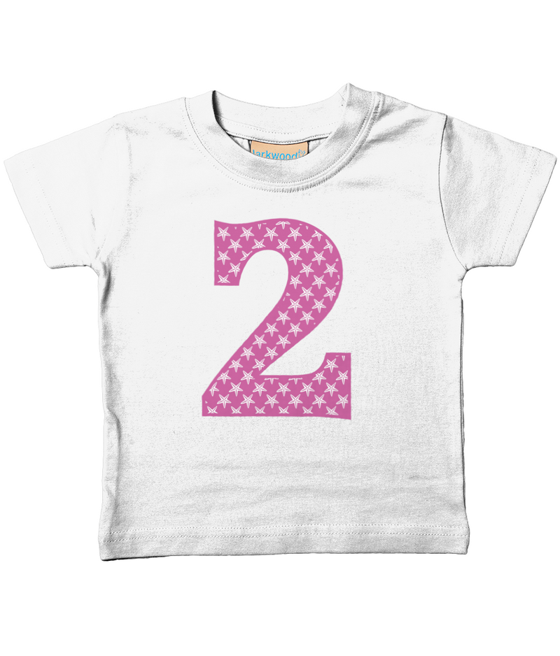 Pink Starfish Age 2 T Shirt