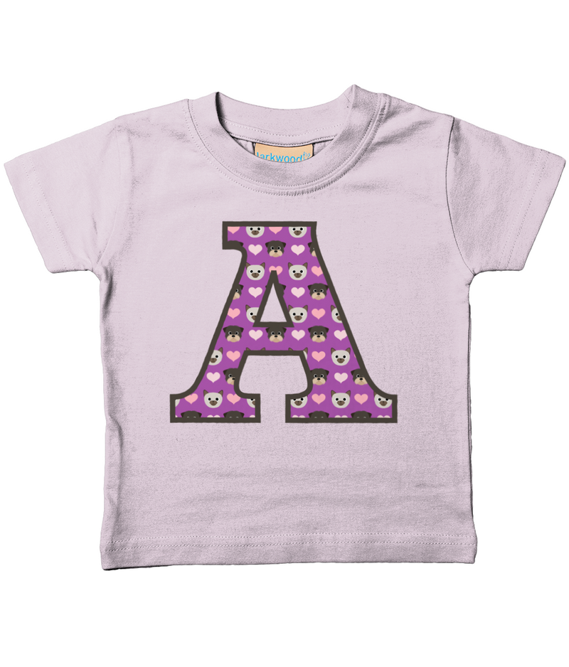 Purple Dog And Cat Love Letter A T Shirt