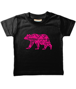 Beary Adventurous Pink Design T-Shirt