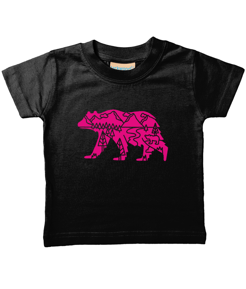 Beary Adventurous Pink Design T-Shirt