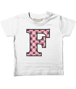 Pink Cats T-Shirt Letter F