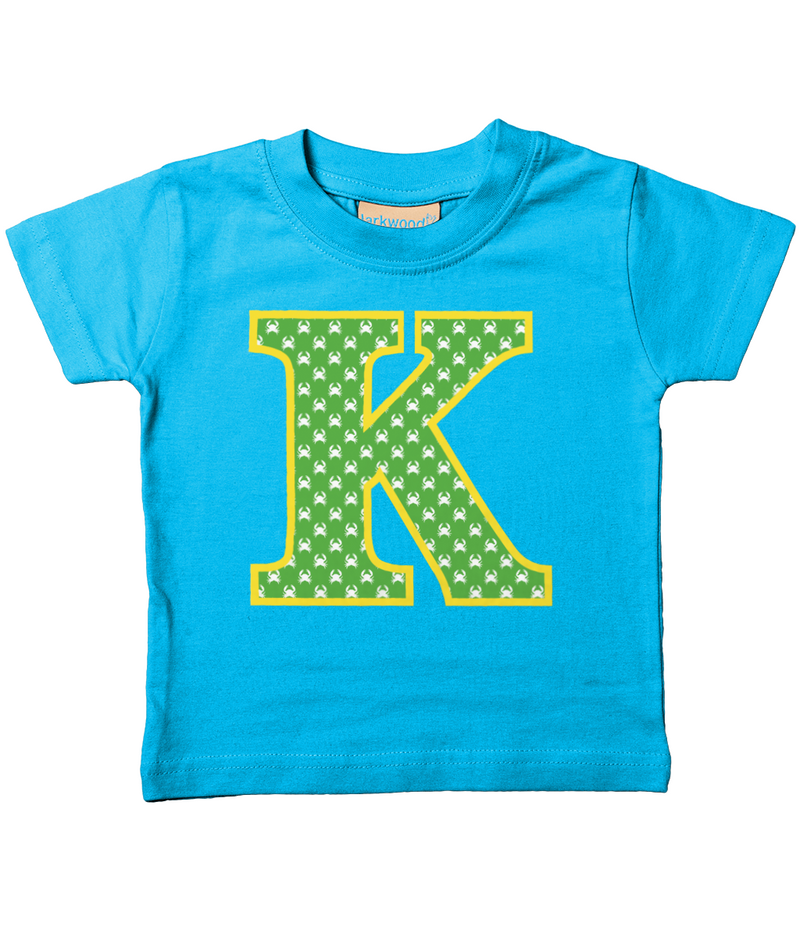 Green Crabs T-Shirt Letter K