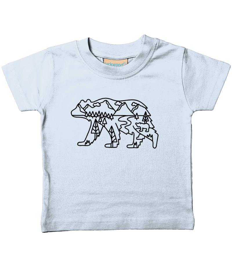 Beary Adventurous Black Outline T-Shirt