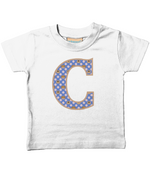 Purple Dogs And Cats T-Shirt Letter C