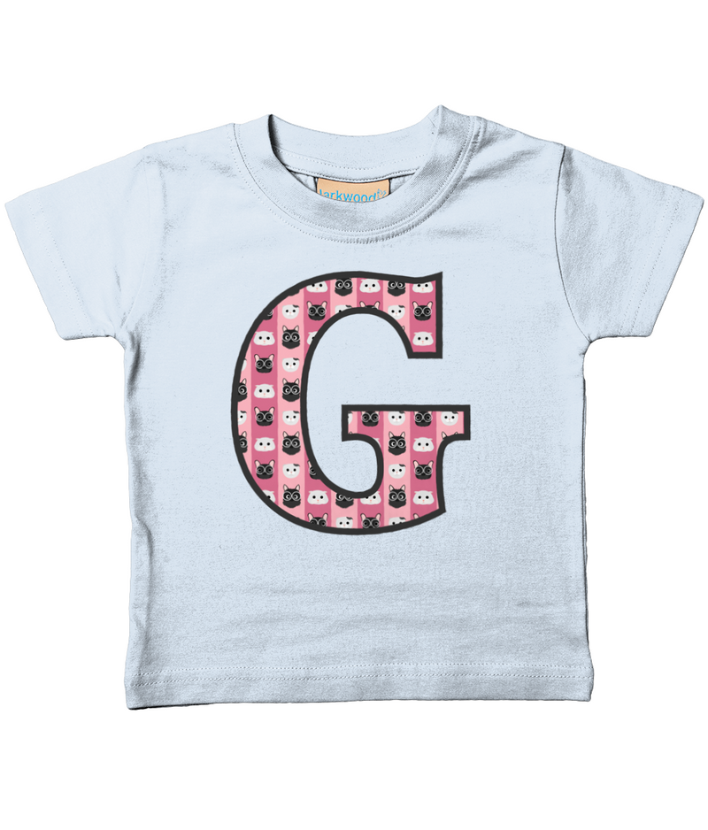 Pink Cats T-Shirt Letter G