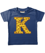 Yellow Dinosaur T-Shirt Letter K