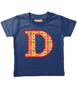 Orange Pet Superheroes T-Shirt Letter D