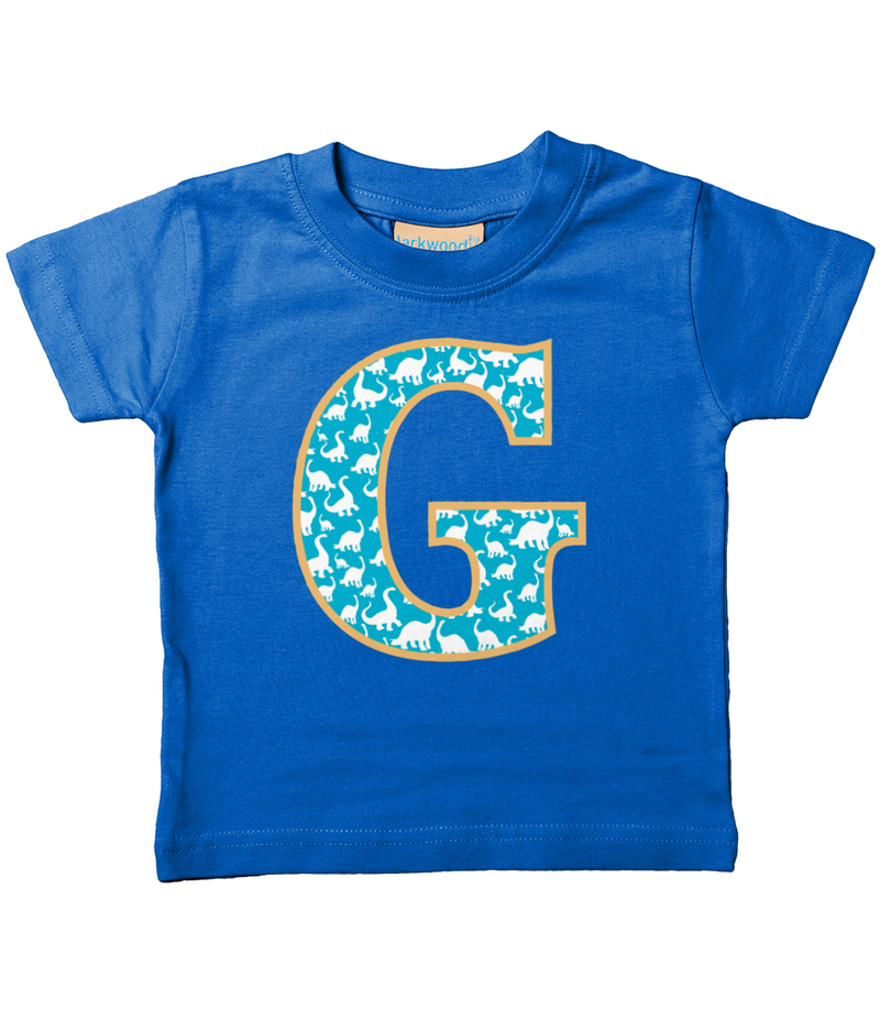 Blue Dinosaur T-Shirt Letter G