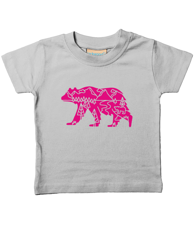 Beary Adventurous Pink Design T-Shirt