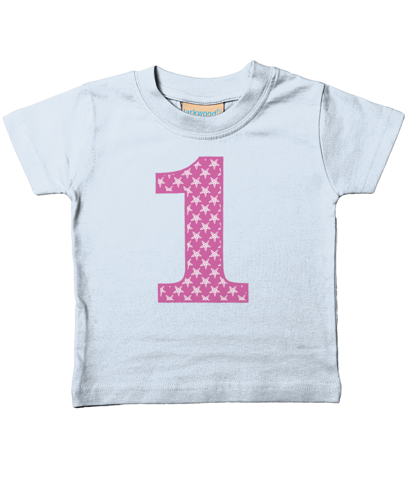 Pink Starfish Age 1 T Shirt