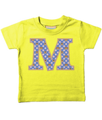 Purple Dogs And Cats Letter M T Shirt