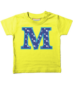 Blue Helicopter Letter M T Shirt