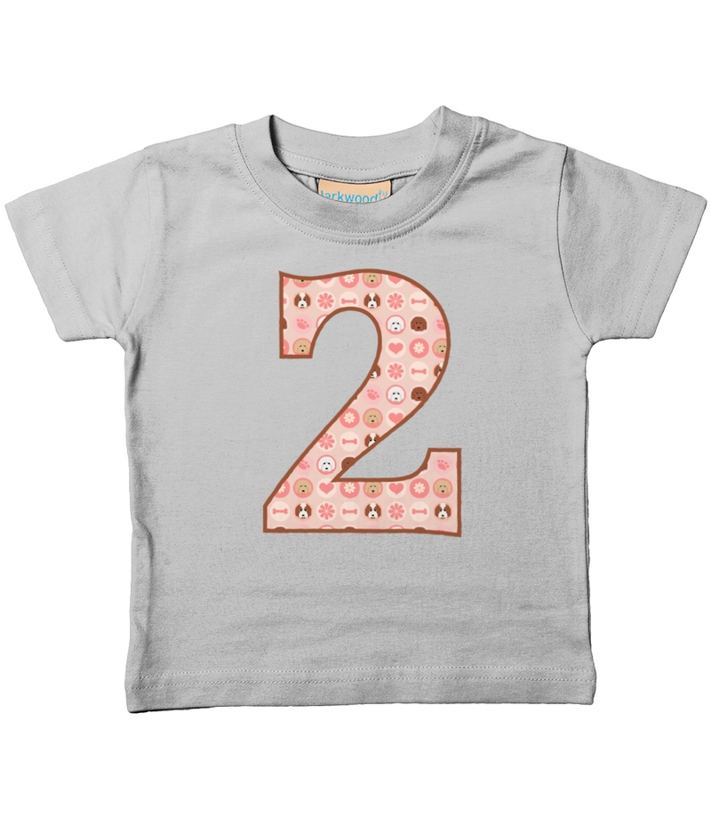 Pink Dogs Age 2 T Shirt