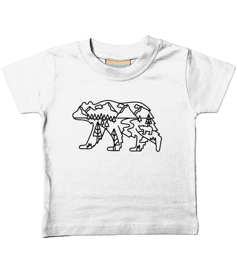 Beary Adventurous Black Outline T-Shirt