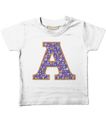 Purple Cats T Shirt Letter A