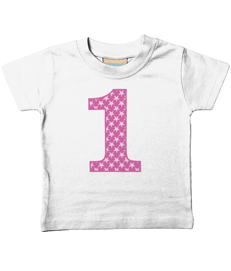 Pink Starfish Age 1 T Shirt