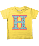 Blue Doggy Celebration T-Shirt Letter H