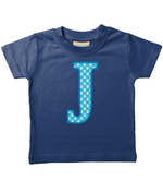 Blue Paws T-Shirt Letter J