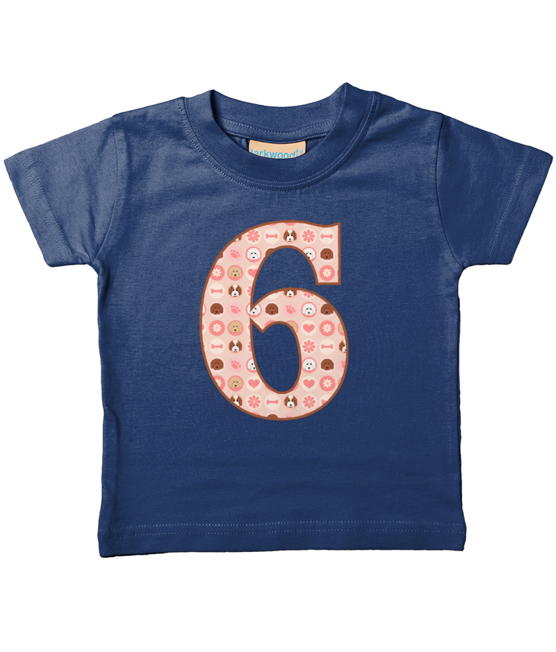 Pink Dogs Age 6 T Shirt