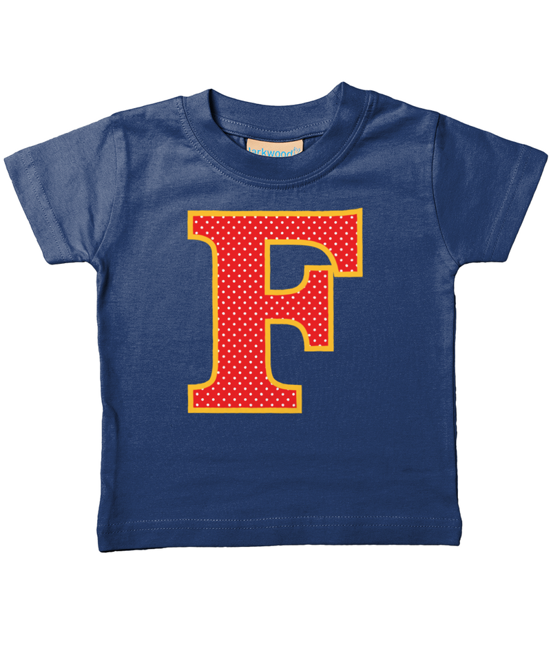 Red Polka Dot T-Shirt Letter F