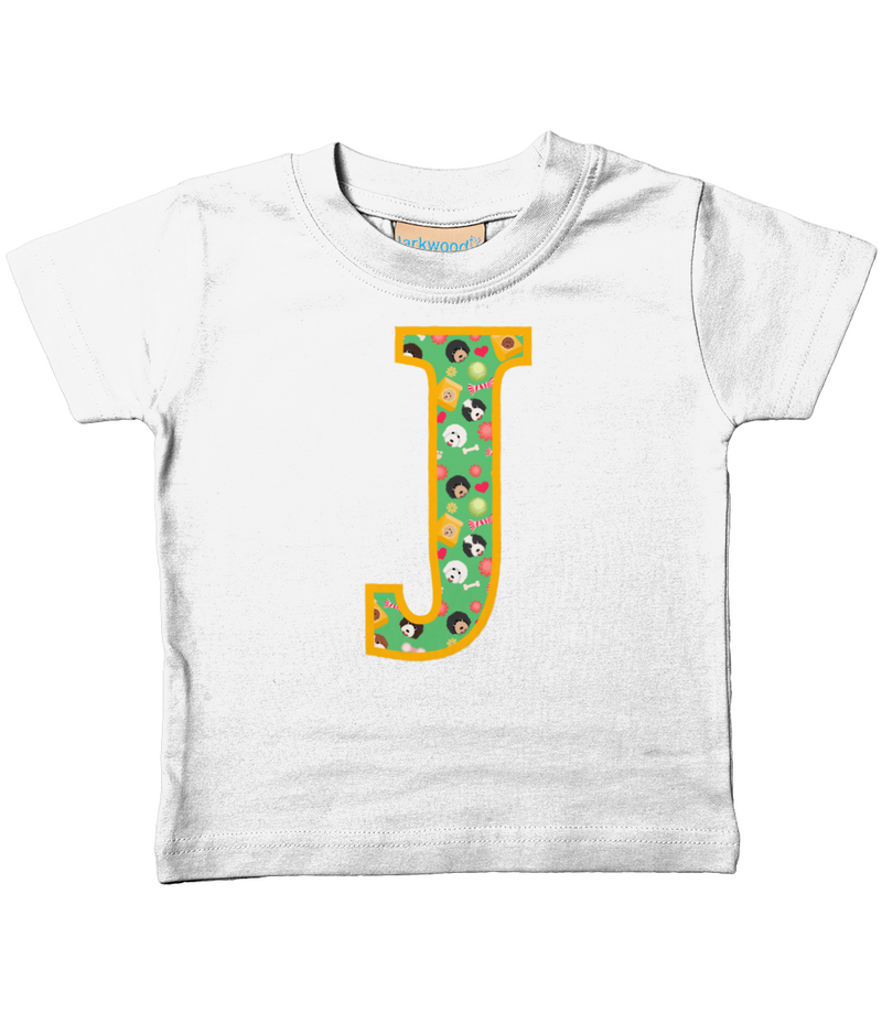 Doodle Dogs T-Shirt Letter J