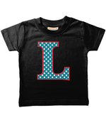 Blue Stars Letter L T Shirt