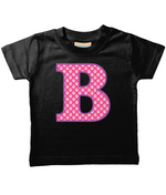 Pink Paws T-Shirt Letter B