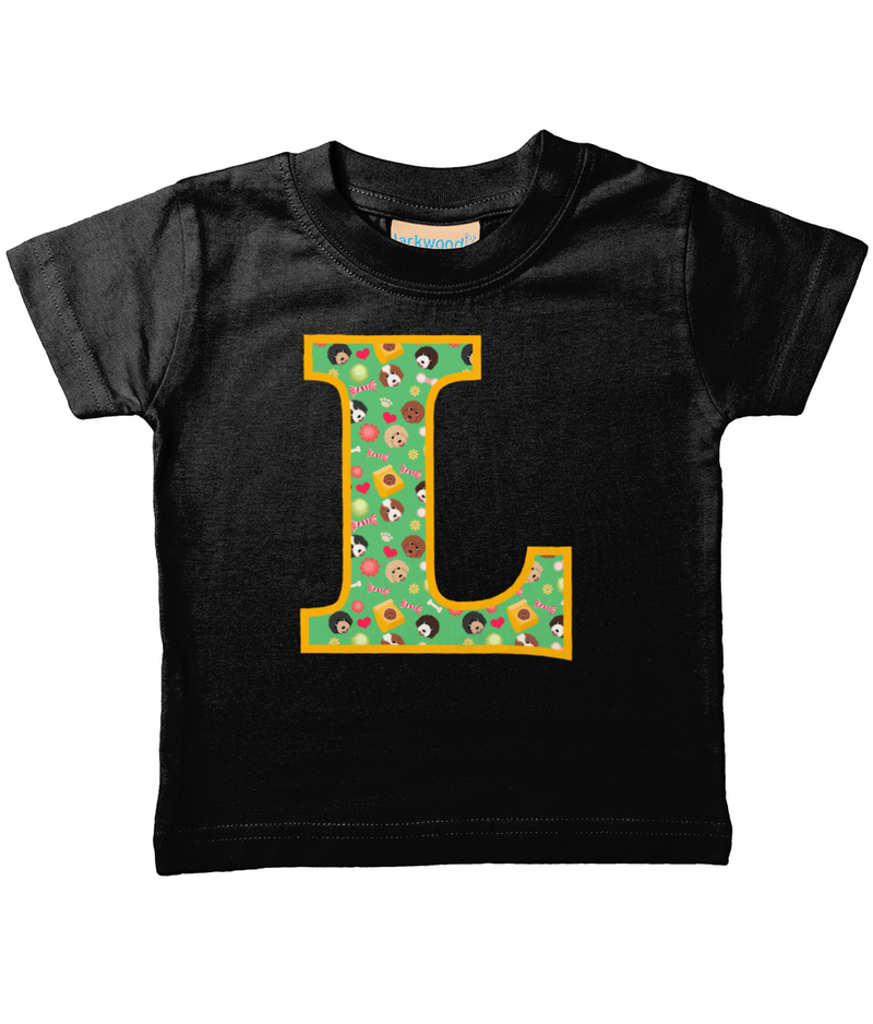 Doodle Dogs T-Shirt Letter L