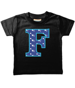 Blue Helicopter Letter F T Shirt